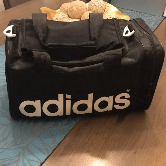 Vintage Adidas Black Duffel Bag - Picture 1 of 9